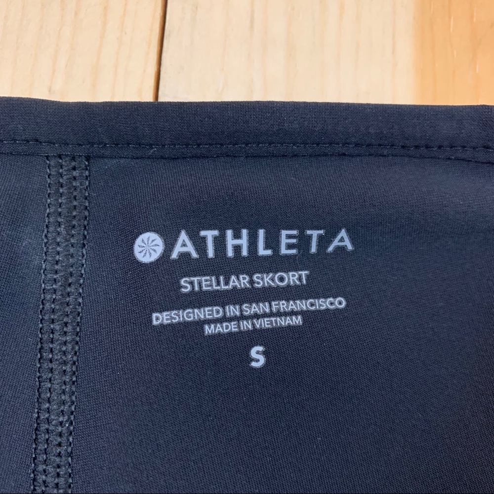 Athleta Stellar Skort black skirt zipper size S - Picture 11 of 16